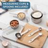 COOK WITH COLOR Stainless Steel Mixing Bowls Set – Nesting Bowls with Non-Slip Bottom and Easy-Grip Handles, Silver, 12 Pieces