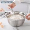 COOK WITH COLOR Stainless Steel Mixing Bowls Set – Nesting Bowls with Non-Slip Bottom and Easy-Grip Handles, Silver, 12 Pieces
