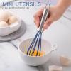 Cook With Color Kitchen Utensil Set – Silicone Kitchen Tools, Whisk, Tong, Spatula, Spoonula and Spoon, Navy Collection(Navy Collection)