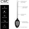 Cook with Color Non Stick Cooking Utensils- 5 Pc Kitchen Utensil Set for Nonstick Cookware, Easy to Clean Nylon Cooking Utensils with Stainless Steel Handles, Kitchen Gadgets (Black)(Black)