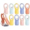 COOK WITH COLOR Bag Clips with Magnet- Food Clips for Snack and Bread Bags (Pink and Grey, Pack of 10)(Bright Colors)