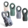 COOK WITH COLOR Bag Clips with Magnet- Food Clips for Snack and Bread Bags (Pink and Grey, Pack of 10)(Green Ombre)