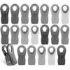 COOK WITH COLOR Bag Clips with Magnet- Food Clips for Snack and Bread Bags (Pink and Grey, Pack of 10)(Grey)