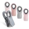 COOK WITH COLOR Bag Clips with Magnet- Food Clips for Snack and Bread Bags (Pink and Grey, Pack of 10)(Pink and Grey)