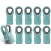 COOK WITH COLOR Bag Clips with Magnet- Food Clips for Snack and Bread Bags (Pink and Grey, Pack of 10)(Teal)