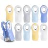 COOK WITH COLOR Bag Clips with Magnet- Food Clips for Snack and Bread Bags (Pink and Grey, Pack of 10)(Yellow and Blue)