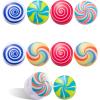 COOK WITH COLOR Cute Bag Clips – 10 Pc. Set of Funny Chip Clips and Snack Clips – Kitchen and Food Bag Clips for Airtight Seal for Food Storage (Candy)(Candy)