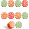 COOK WITH COLOR Cute Bag Clips – 10 Pc. Set of Funny Chip Clips and Snack Clips – Kitchen and Food Bag Clips for Airtight Seal for Food Storage (Candy)(Orange)