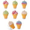 COOK WITH COLOR Cute Bag Clips – Funny Snack Clips, Magnetic Chip Clips for Bags – Kitchen and Food Bag Clips for Airtight Seal for Food Storage, Pink, Pack of 10(Ice Cream – More Colors)