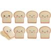COOK WITH COLOR Cute Bag Clips – Funny Snack Clips, Magnetic Chip Clips for Bags – Kitchen and Food Bag Clips for Airtight Seal for Food Storage, Pink, Pack of 10(Toast)
