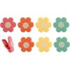 COOK WITH COLOR Cute Bag Clips – Funny Snack Clips, Magnetic Chip Clips for Bags – Kitchen and Food Bag Clips for Airtight Seal for Food Storage, Pink, Pack of 10(Bright Flowers)