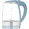 COOK WITH COLOR Electric Tea Kettle, 1.8L Cordless Hot Water Boiler, 1200W Rapid Boil, Auto Shutoff & Boil Dry Protection, BPA-Free, Sleek Countertop Design, Cream(Slate Blue)