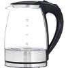COOK WITH COLOR Electric Tea Kettle, 1.8L Cordless Hot Water Boiler, 1200W Rapid Boil, Auto Shutoff & Boil Dry Protection, BPA-Free, Sleek Countertop Design, Cream(Black)