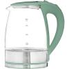 COOK WITH COLOR Electric Tea Kettle, 1.8L Cordless Hot Water Boiler, 1200W Rapid Boil, Auto Shutoff & Boil Dry Protection, BPA-Free, Sleek Countertop Design, Cream(Green)