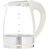 COOK WITH COLOR Electric Tea Kettle, 1.8L Cordless Hot Water Boiler, 1200W Rapid Boil, Auto Shutoff & Boil Dry Protection, BPA-Free, Sleek Countertop Design, Cream(Cream)