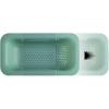 COOK WITH COLOR Over the Sink Strainer – Expandable Colander Basket Fruit and Vegetable Washing Basket, Large Pasta Extendable for Kitchen (Sage), YPOSS10 SAG(Sage)