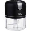 COOK WITH COLOR Wireless Food Chopper – Effortlessly Chop, Great for Garlic, Ginger, Herbs, Chili, Minced Meat, Onions, 8 Oz, Black(Black)