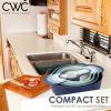 COOK WITH COLOR 8Pc Nesting Bowl Set, Teal – Includes 2 Mixing Bowls, Colander, Sifter, 4 Measuring Cups, Polypropylene, Dishwasher Safe, BPA Free(Blue)