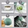 COOK WITH COLOR Nesting Mixing Bowls – 12 Piece Plastic Bowl Set with Lids, Microwave Safe (Green)(Sage Tritan Lid)