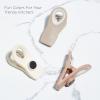 COOK WITH COLOR Bag Clips with Magnet- Food Clips, Chip Clips, Bag Clips for Food Storage with Airtight Seal Grip for Bread Bags, Snack Bags and Food Bags (White, Pack of 10)(Beige and Pink)