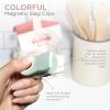 COOK WITH COLOR Bag Clips with Magnet- Food Clips, Chip Clips, Bag Clips for Food Storage with Airtight Seal Grip for Bread Bags, Snack Bags and Food Bags (White, Pack of 10)(Green and Pink)