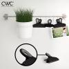 COOK WITH COLOR Bag Clips – Heavy Duty Chip Clip and Refrigerator Magnet Clips for Food Storage with Air Tight Seal Grip, Mint, Pack of 4 Large Clips(Black)