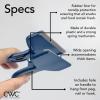 COOK WITH COLOR Bag Clips – Heavy Duty Chip Clip and Refrigerator Magnet Clips for Food Storage with Air Tight Seal Grip, Mint, Pack of 4 Large Clips(Blue Ombre)