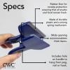 COOK WITH COLOR Bag Clips – Heavy Duty Chip Clip and Refrigerator Magnet Clips for Food Storage with Air Tight Seal Grip, Mint, Pack of 4 Large Clips(Blue)