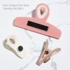 COOK WITH COLOR Bag Clips – Heavy Duty Chip Clip and Refrigerator Magnet Clips for Food Storage with Air Tight Seal Grip, Mint, Pack of 4 Large Clips(Green and Pink)