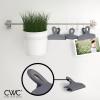 COOK WITH COLOR Bag Clips – Heavy Duty Chip Clip and Refrigerator Magnet Clips for Food Storage with Air Tight Seal Grip, Mint, Pack of 4 Large Clips(Grey)