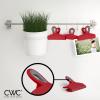 COOK WITH COLOR Bag Clips – Heavy Duty Chip Clip and Refrigerator Magnet Clips for Food Storage with Air Tight Seal Grip, Mint, Pack of 4 Large Clips(Red)
