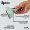 COOK WITH COLOR Bag Clips – Heavy Duty Chip Clip and Refrigerator Magnet Clips for Food Storage with Air Tight Seal Grip, Mint, Pack of 4 Large Clips(Speckled Gray & Teal)