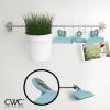 COOK WITH COLOR Bag Clips – Heavy Duty Chip Clip and Refrigerator Magnet Clips for Food Storage with Air Tight Seal Grip, Mint, Pack of 4 Large Clips(Teal)