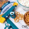 COOK WITH COLOR Bag Clips – Heavy Duty Chip Clip and Refrigerator Magnet Clips for Food Storage with Air Tight Seal Grip, Mint, Pack of 4 Large Clips(Teal and Mauve)