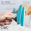 COOK WITH COLOR Bag Clips – Heavy Duty Chip Clip and Refrigerator Magnet Clips for Food Storage with Air Tight Seal Grip, Mint, Pack of 4 Large Clips(Teal and Mauve)