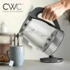 COOK WITH COLOR Electric Kettle – Rapid Boil, Sleek Design, and Safety Features – Great for Quick and Easy, Sage, 1.8 Liters(Black)