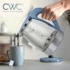 COOK WITH COLOR Electric Kettle – Rapid Boil, Sleek Design, and Safety Features – Great for Quick and Easy, Sage, 1.8 Liters(Blue)