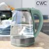COOK WITH COLOR Electric Kettle – Rapid Boil, Sleek Design, and Safety Features – Great for Quick and Easy, Sage, 1.8 Liters(Sage)