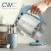 COOK WITH COLOR Electric Kettle – Rapid Boil, Sleek Design, and Safety Features – Great for Quick and Easy, Sage, 1.8 Liters(Slate Blue)
