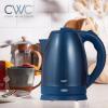 COOK WITH COLOR Electric Kettle – Rapid Boil, Sleek Design, and Safety Features – Great for Quick and Easy, Sage, 1.8 Liters(Stainless Steel Blue)