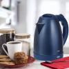 COOK WITH COLOR Electric Kettle – Rapid Boil, Sleek Design, and Safety Features – Great for Quick and Easy, Sage, 1.8 Liters(Stainless Steel Blue)