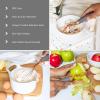 COOK WITH COLOR Kitchen Gadget Set Copper Plated Stainless Steel Utensils with Soft Touch Handles, Marble White, 7 Pieces(Copper Grey)