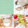 COOK WITH COLOR Kitchen Gadget Set Copper Plated Stainless Steel Utensils with Soft Touch Handles, Marble White, 7 Pieces(Copper Mint)