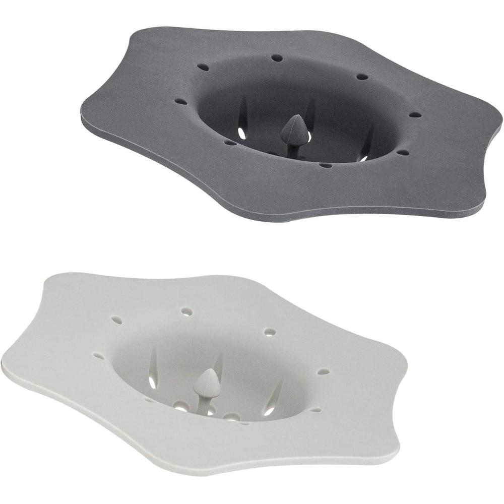 imageCOOK WITH COLOR Kitchen Sink Strainer Silicone Flexible Sink Strainer Sink Drain Strainer BlackCharcoalCharcoal  Gray