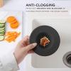 COOK WITH COLOR Kitchen Sink Strainer, Silicone, Flexible Sink Strainer, Sink Drain Strainer, Black/Charcoal(3 Pc Black)