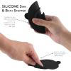 COOK WITH COLOR Kitchen Sink Strainer, Silicone, Flexible Sink Strainer, Sink Drain Strainer, Black/Charcoal(3 Pc Black)