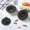 COOK WITH COLOR Kitchen Sink Strainer, Silicone, Flexible Sink Strainer, Sink Drain Strainer, Black/Charcoal(3 Pc Black)