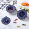 COOK WITH COLOR Kitchen Sink Strainer, Silicone, Flexible Sink Strainer, Sink Drain Strainer, Black/Charcoal(3 Pc Blue)