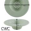 COOK WITH COLOR Kitchen Sink Strainer, Silicone, Flexible Sink Strainer, Sink Drain Strainer, Black/Charcoal(3 Pc Sage)