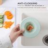 COOK WITH COLOR Kitchen Sink Strainer, Silicone, Flexible Sink Strainer, Sink Drain Strainer, Black/Charcoal(3 Pc Sage)